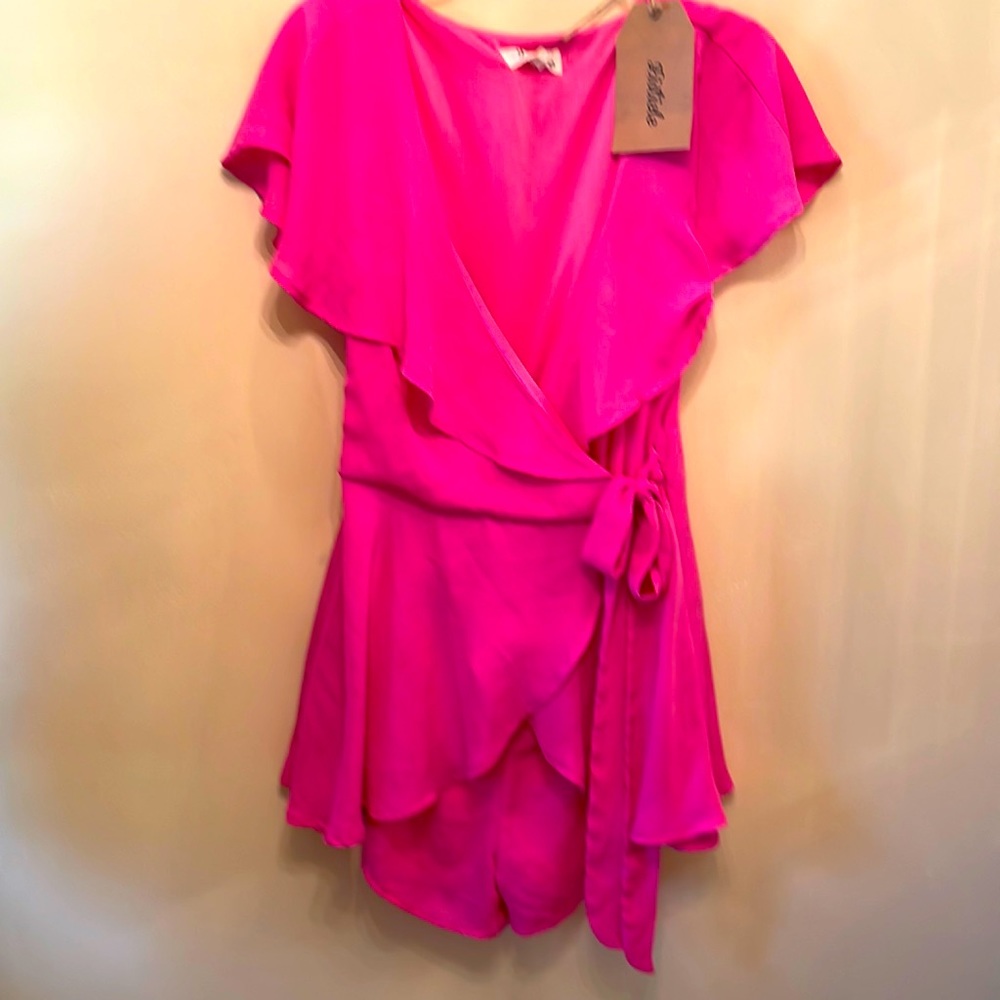 BARBIE CORE top in pink by Listicle in large.